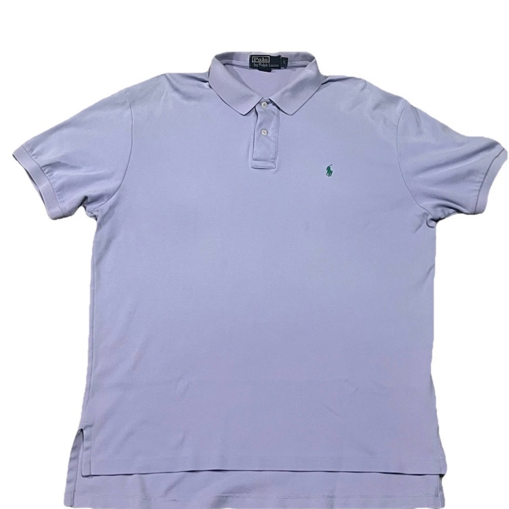 Polo Ralph Lauren Y2K Lavender Polo Shirt Men’s Large Classic Fit